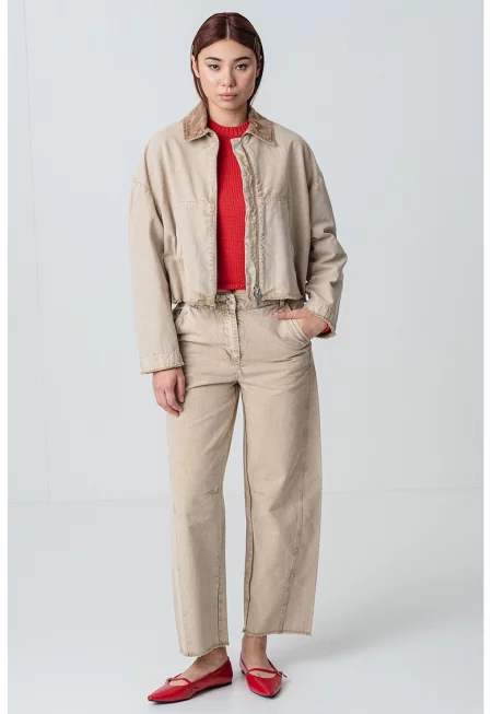 Късо яке с паднали ръкави