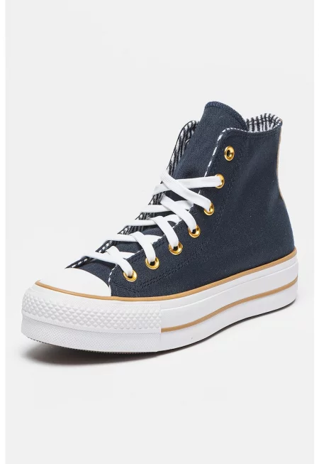 Кецове с равна платформа Chuck Taylor All Star Lift с шарка на рибена кост