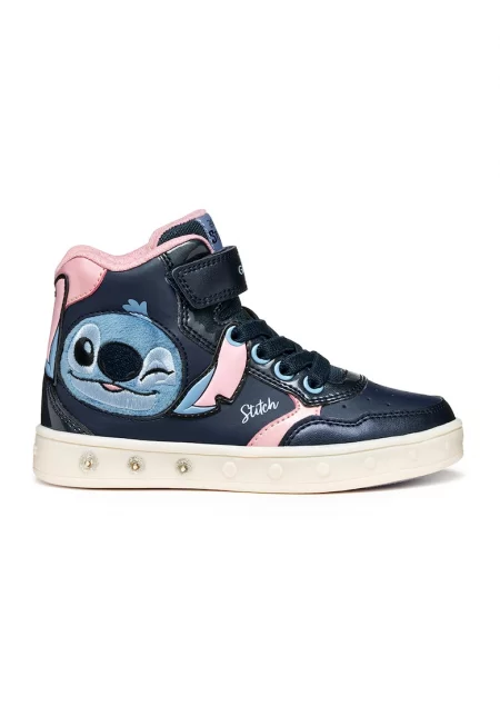 Кецове с шарка на Stitch и LED светлини и бродерии