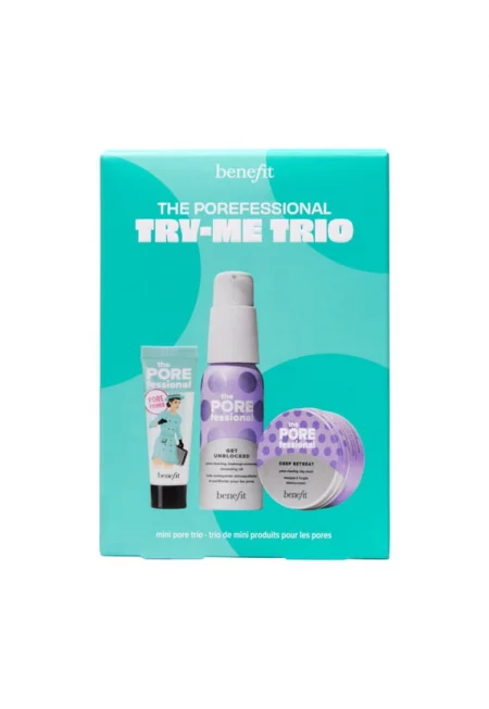 Комплект от 3 части  The Porefessional Try Me Trio - съдържа праймер за пори 7 -5 мл - почистващо масло за премахване на грим - изчистващо порите - 45 мл  ...