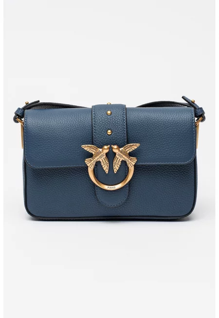 Кожена чанта през рамо с лого