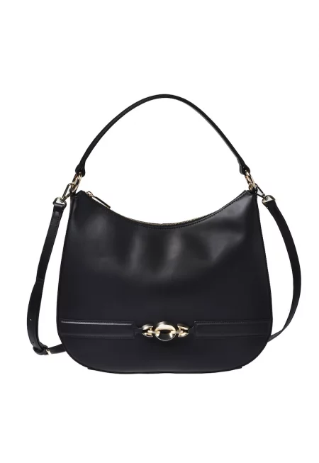 Кожена чанта през рамо с отделяща се презрамка