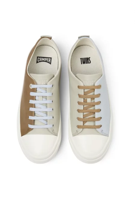 Кожени спортни обувки Hoops Twins 50293 - Кафяв/Сив