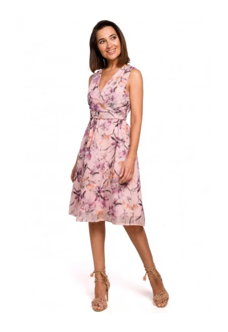 Лятна рокля - стил - полиестер - многоцветен2