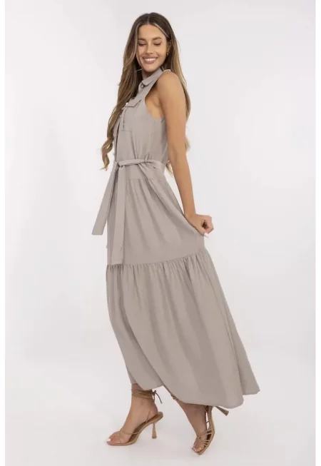 Макси рокля с джобове - Един размер