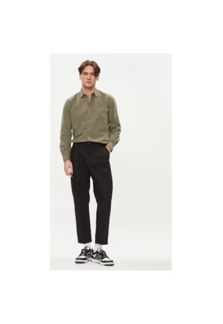 Мъжка риза -  303578169 - Памук - Зелен - Зелен