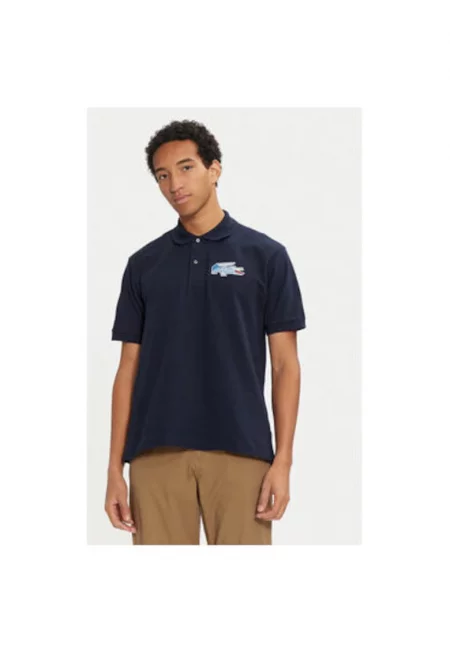 Мъжка тениска -  304592126 - Органичен памук - Син - Син