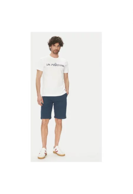 Мъжки шорти  TL147 - Памук/Лен - Тъмносин - Тъмносин