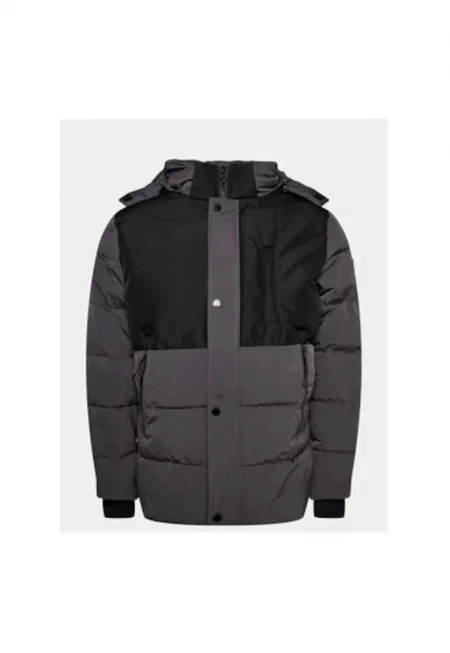 Мъжко яке -  303548360 - Полиестер - Сив - Сив