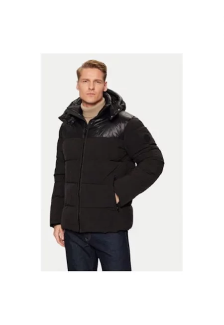 Мъжко яке -  304192807 - Полиестер - Черно - Черен