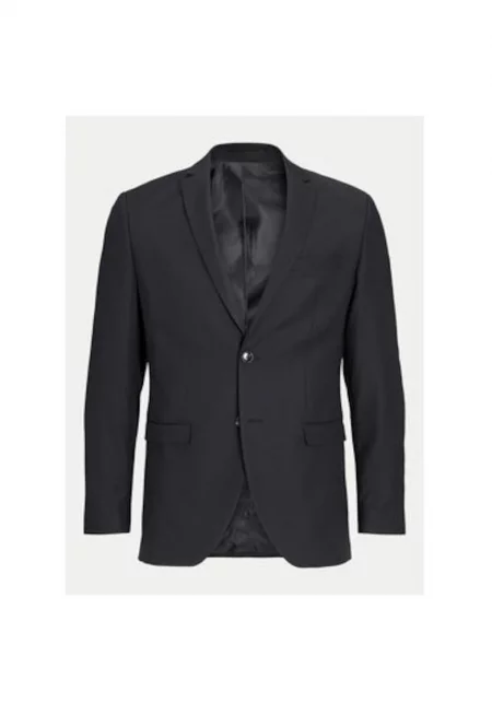 Мъжко яке -  304396458 - Рециклиран полиестер/Вълна - Черно