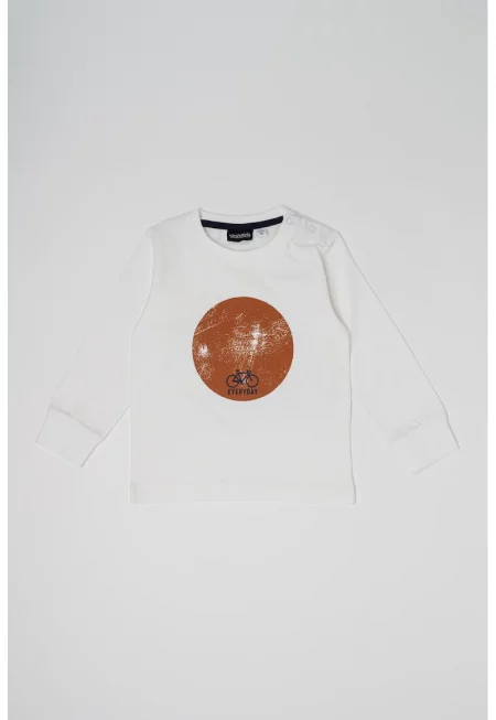 Памучна блуза с фигурален принт