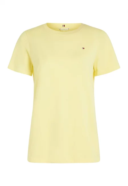 Памучна тениска с овално деколте