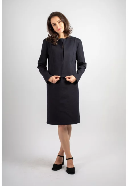 Памучно сако Blanche - Ултрамарин синьо