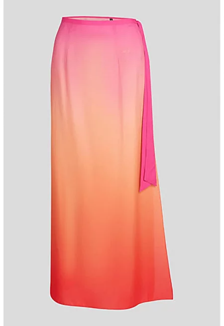 Плажна пола - Оранжев/Розово