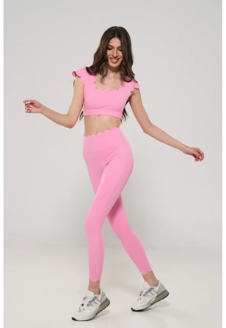 Подплатено бюстие и клин - 2 части - Пастелнорозов