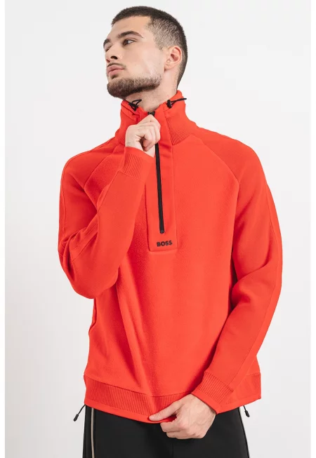 Поларен суитшърт Zartic - Аленочервен