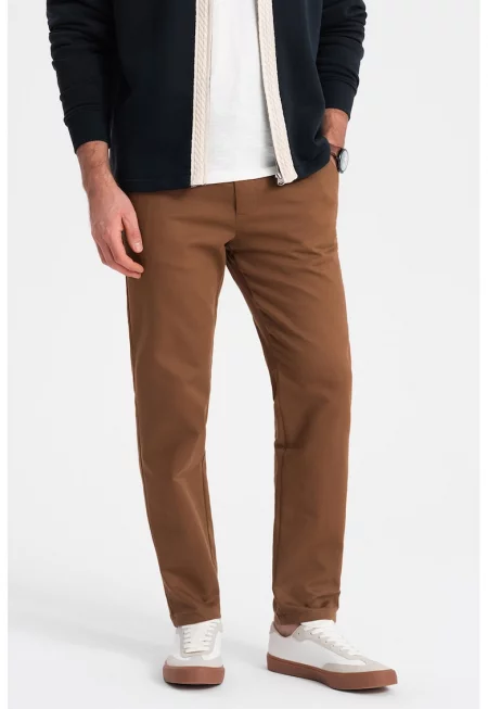 Прав чино панталон - Кафяв