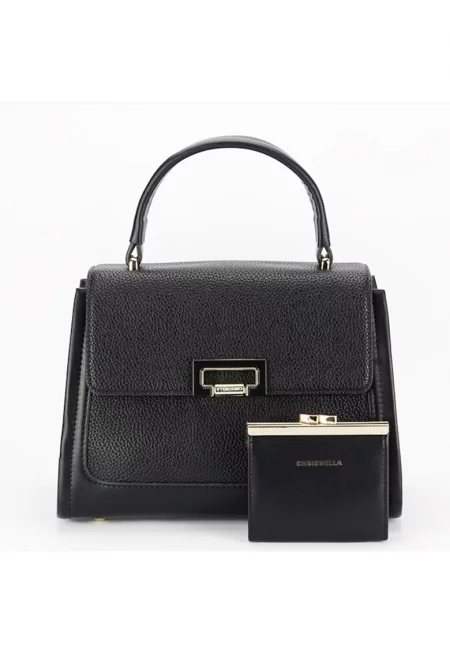 Премиум черна чанта с портфейл CB2420-1 11 15829 - Черен