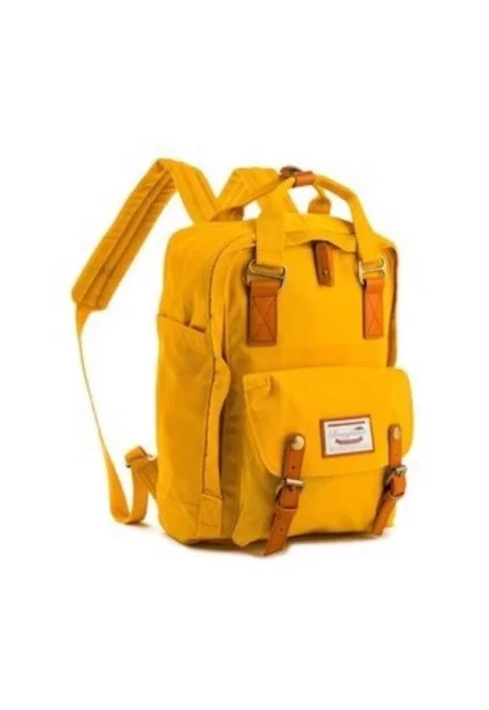 Раница  D010-0031-F - с катарами - жълта - пластмасова