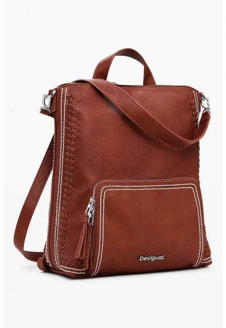 Раница Pretoria с регулираща се презрамка - Канелено кафяво