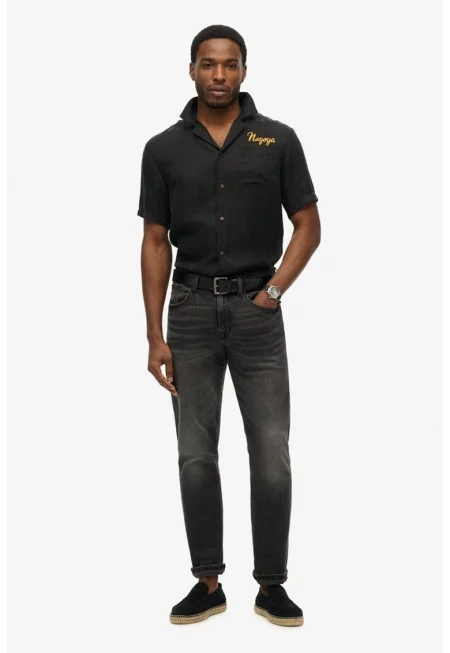 Риза с графика на гърба - Черен/Жълт