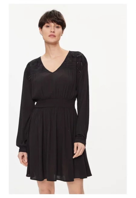 Рокля -  99723 - вискоза - черно