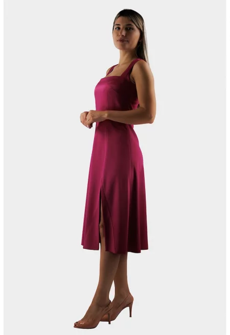 Рокля без ръкави с фронтална цепка