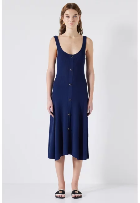 Рокля без ръкави - Тъмносин