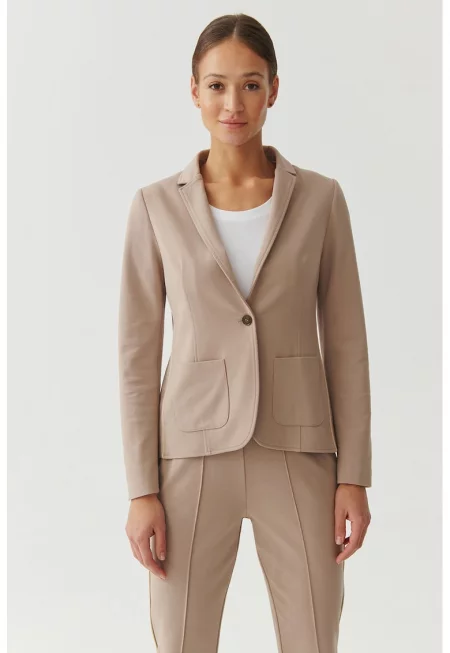 Сако Dederi с пришити джобове - Светло бежово