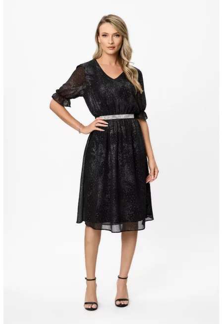 Шпиц рокля Noemy - Черен