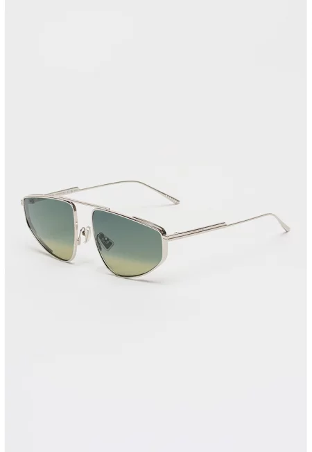 Слънчеви очила Aviator с метална рамка - Сребрист