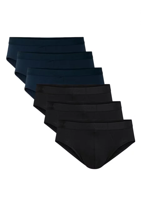 Слипове с памук 174129 - 6 чифта - Тъмносин