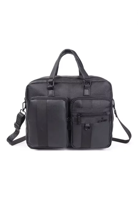 Спортен сак с цип - Черен