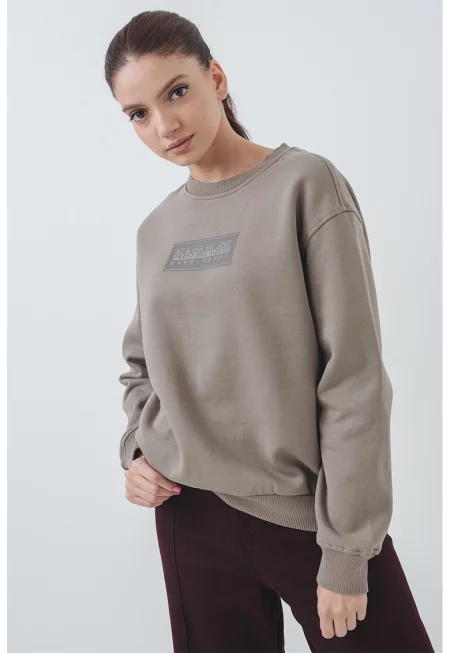 Стандартен суитшърт с лого - Каки