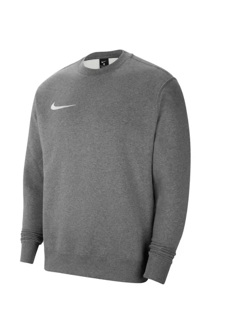 Суитшърт с овално деколте с монограм - Tъмносив