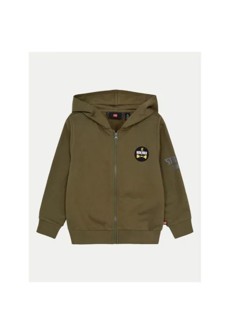 Суитшърт за момче -  304284755 - Органичен памук - Зелен - Зелен