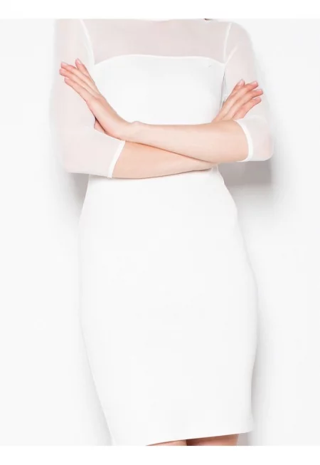 Вечерна рокля -  бяла - елегантна