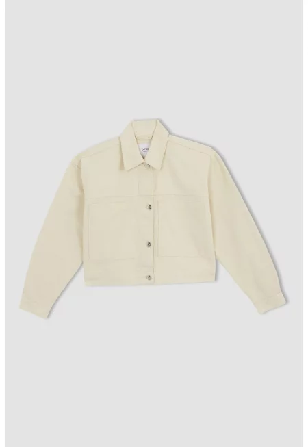 Яке с уголемени пришити джобове