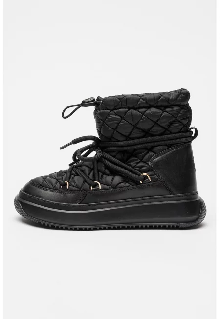 Зимни боти Gravita с лесно обуване - Черен