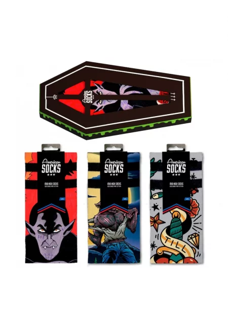 3 чифта чорапи Coolmax в кутия във формата на ковчег