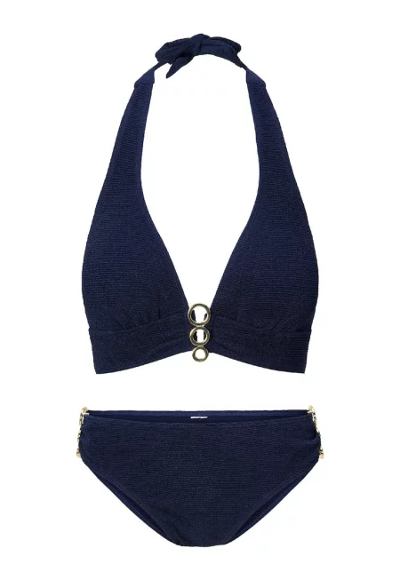 Бански от 2 части с кръгли метални елементи