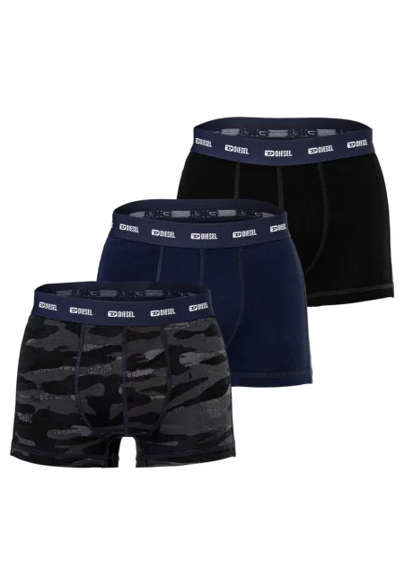 Боксерки Damien с лого -3 чифта - Черен/Син