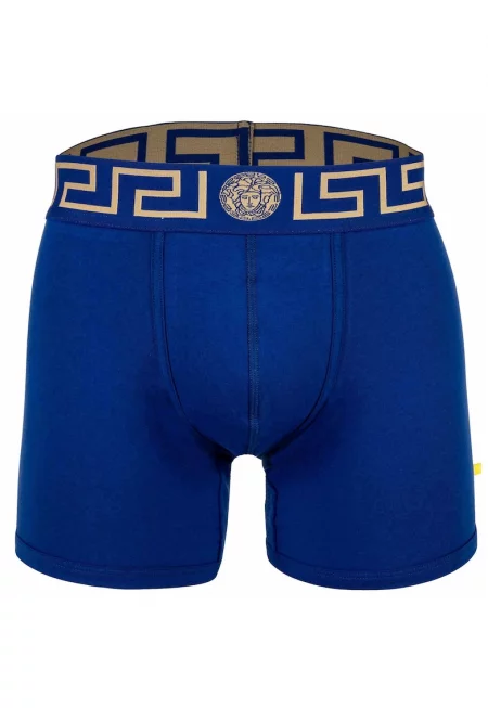 Боксерки с лого на талията - Син