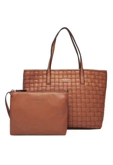 Чанта  Sandria - карамел - екологична кожа - 26x14x11см - с включен портфейл