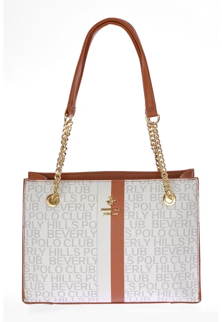 Чанта за рамо от еко кожа - Бордо/Сив