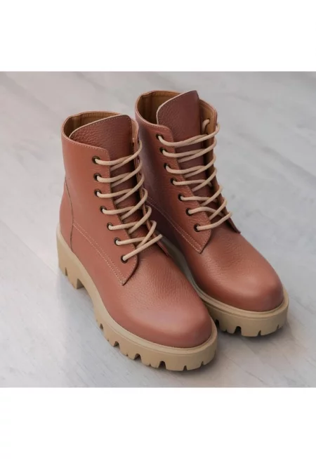 Classic Leather Worker Boots - Розова сьомга