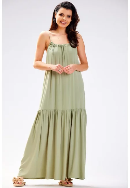 Дълга рокля без ръкави A582