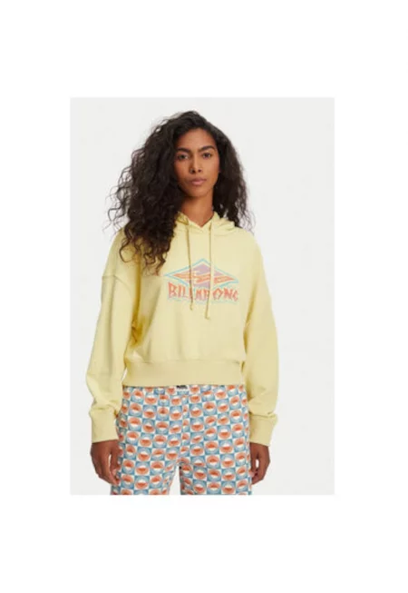 Дамска блуза  EBJFT00146 - Памук/Полиестер - Жълта