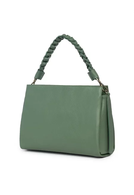 Дамска чанта от естествена кожа Natalia - pistachio green